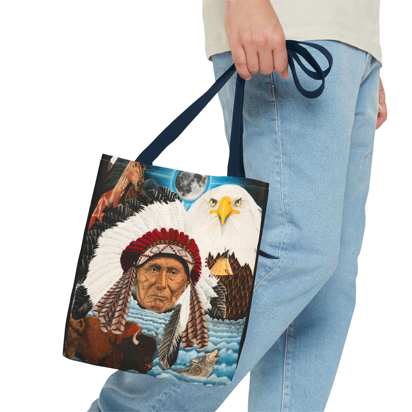"Dream of Chief Joseph" Western Art Tote Bag