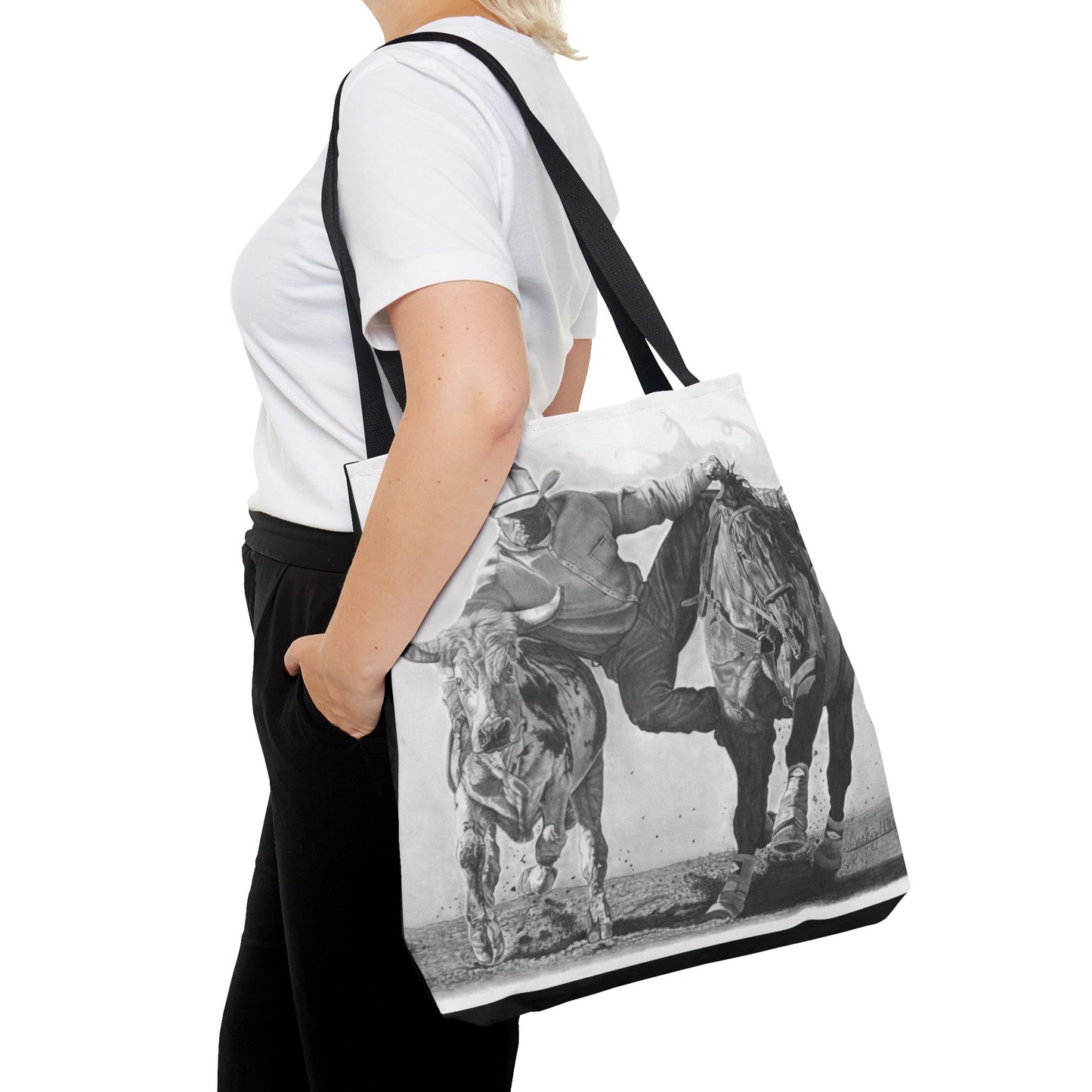 "Cowboy Life #1 " Tote Bag, Western Style Shopping Tote, Equestrian Gift, Farmhouse Decor, Horse Lover Accessory