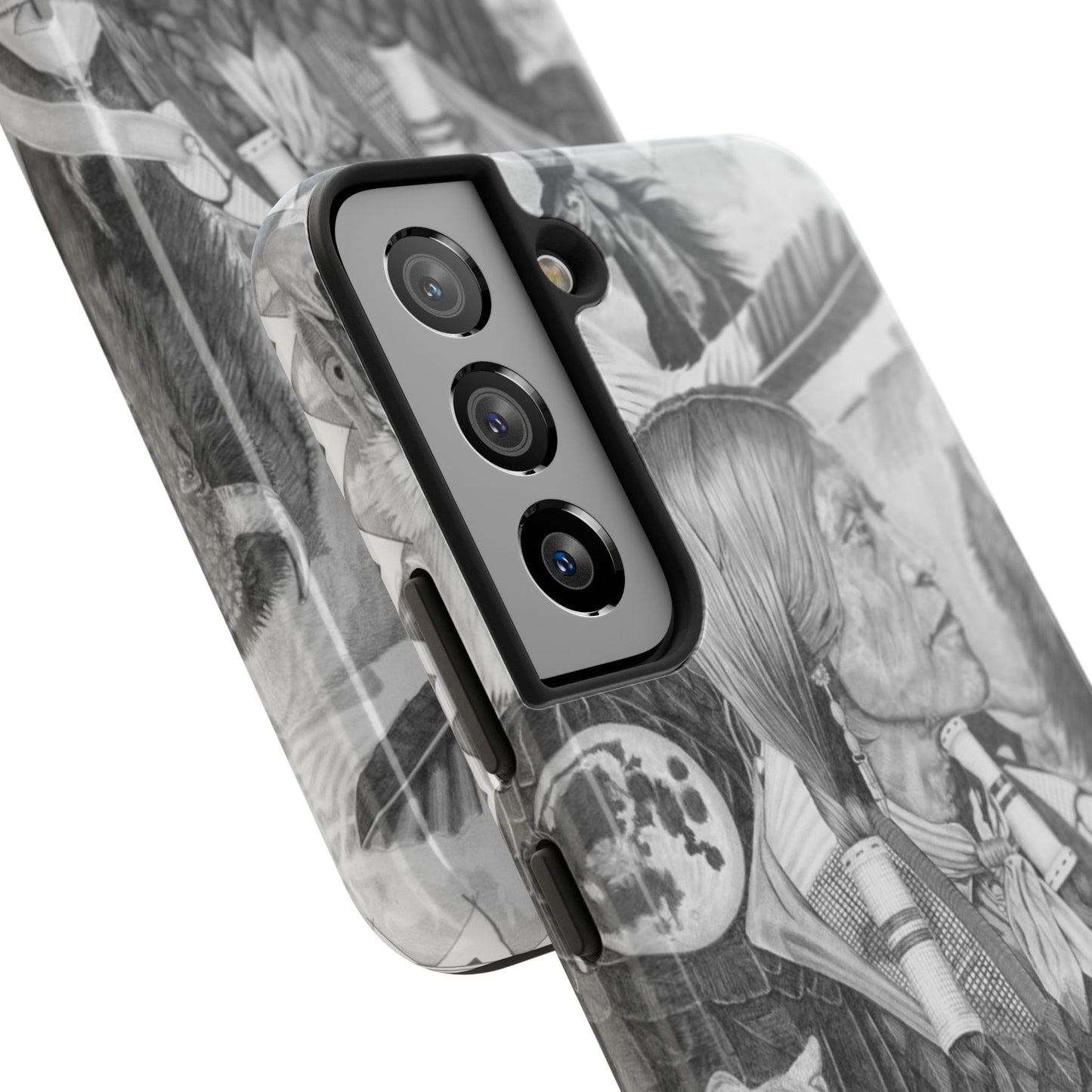 "Two Moon Apache Dream" Western Rodeo Phone Cases, Cowboy Design, Tough Protection, Gift for Him, Ranch Decor, Durable Style