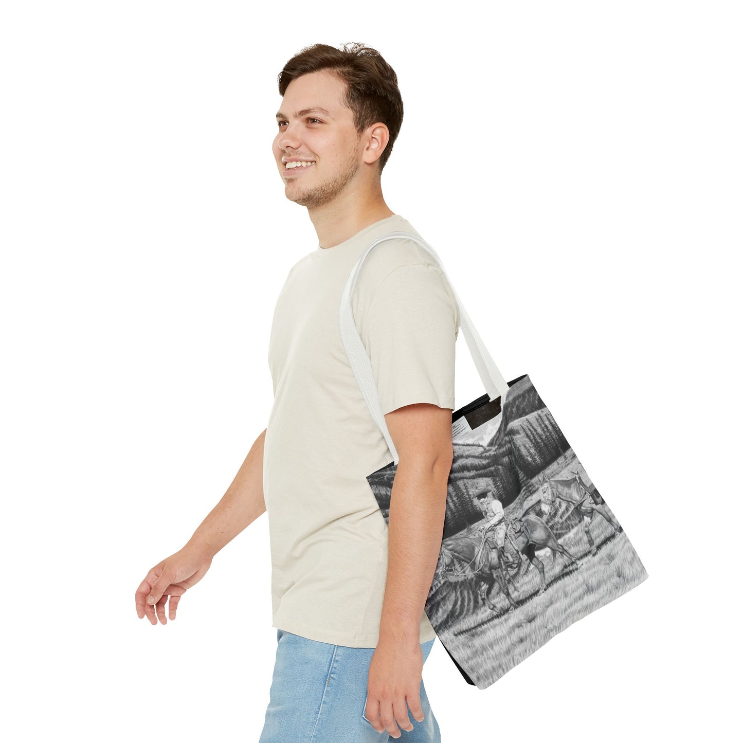 "Still Day on the Trail" Western Art Tote Bag