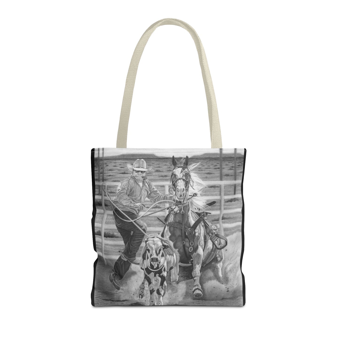 "Stone Cold Throw" Western Art Tote Bag