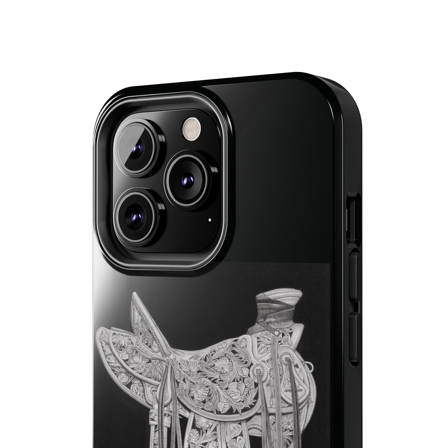 "New Saddle" Western Rodeo Phone Cases, Cowboy Design, Tough Protection, Gift for Him, Ranch Decor, Durable Style