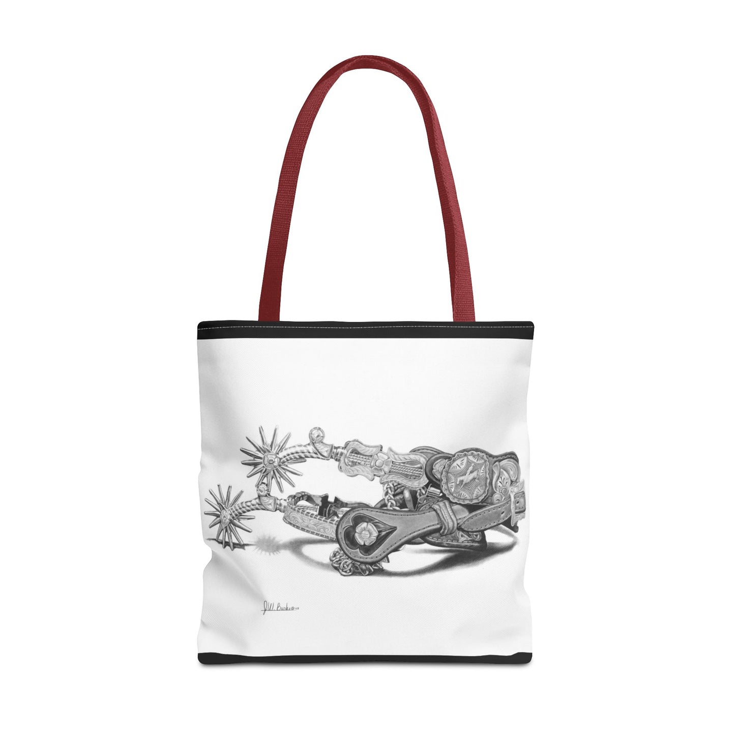 "Spurs" Tote Bag, Western Style Shopping Tote, Equestrian Gift, Farmhouse Decor, Horse Lover Accessory