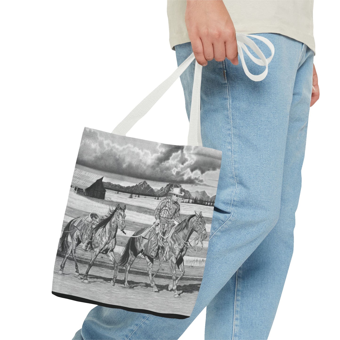 "The Gift Named Storn" Western Art Tote Bag
