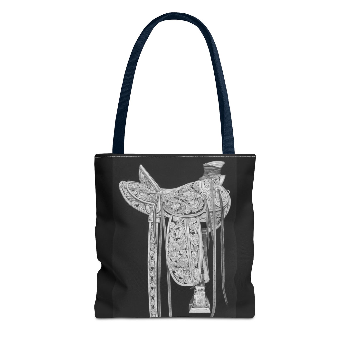 "New Saddle " Western Style Shopping Tote, Equestrian Gift, Farmhouse Decor, Horse Lover Accessory