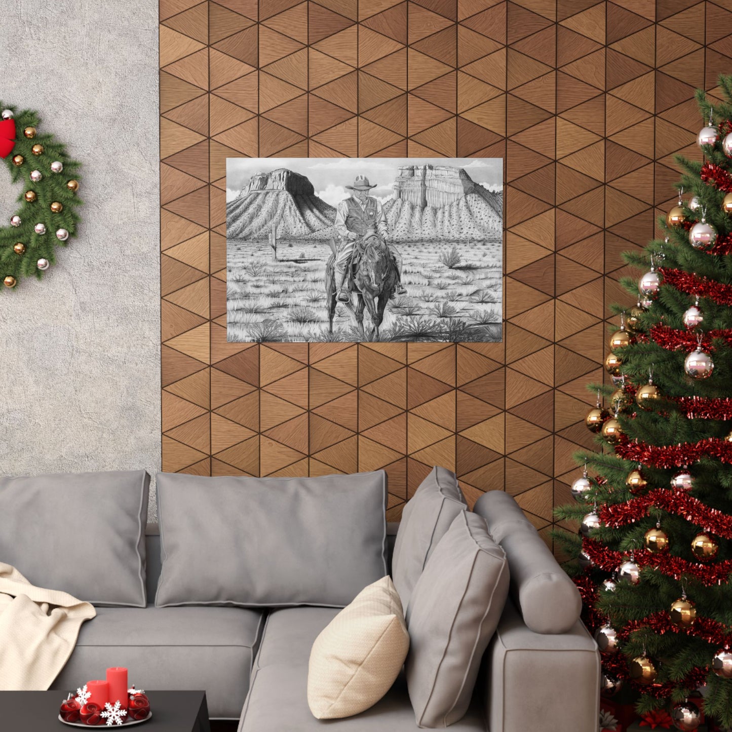 Art Print | Western Decor | Framed Wall Art, Matte Horizontal Posters, Country Home, Gift for Horse Lovers