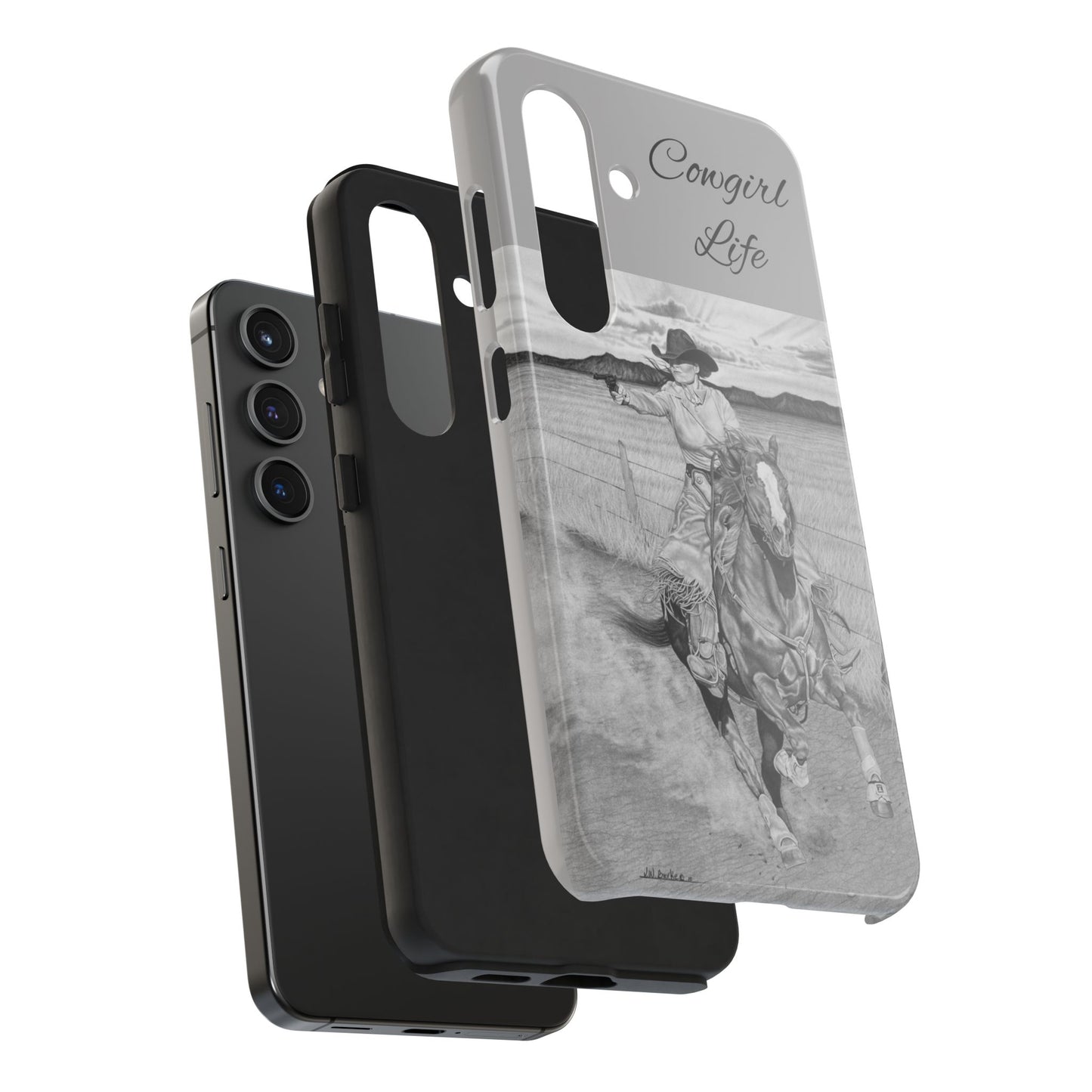 "Dangerous and Beautiful" Western Rodeo Phone Cases, Cowboy Design, Tough Protection, Gift for Him, Ranch Decor, Durable Style