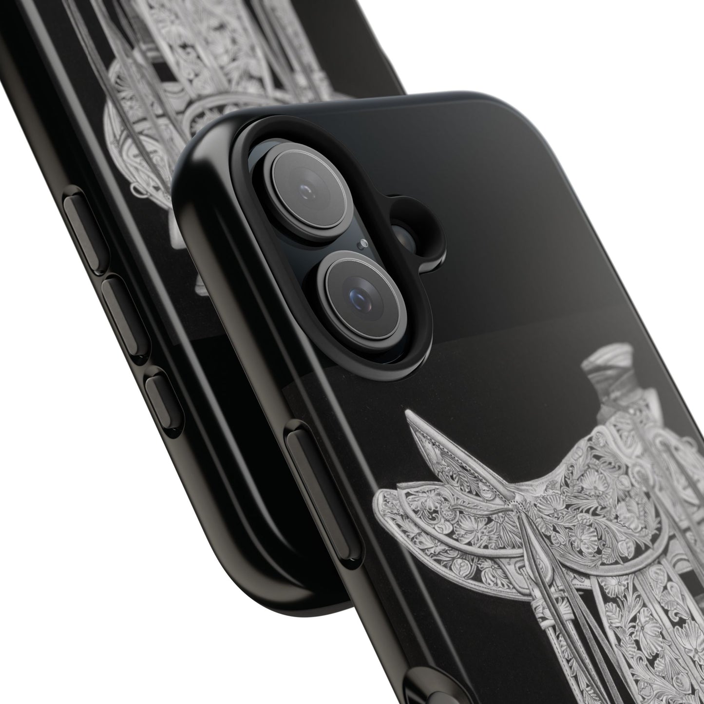 "New Saddle" Western Rodeo Phone Cases, Cowboy Design, Tough Protection, Gift for Him, Ranch Decor, Durable Style
