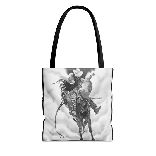 "Storm a Brewing" Tote Bag, Western Style Shopping Tote, Equestrian Gift, Farmhouse Decor, Horse Lover Accessory
