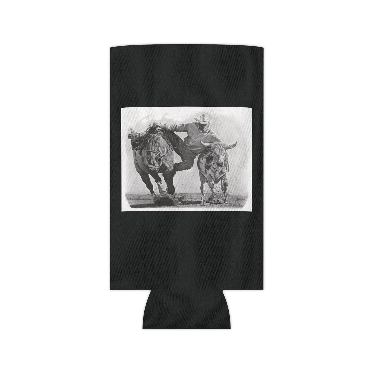 "Cowboy Life #1 " Rustic Cowboy Can Cooler, Western Beverage Sleeve, Outdoor Party Gear, Country-Themed Drink Holder, Ideal for BBQs & Tailgates