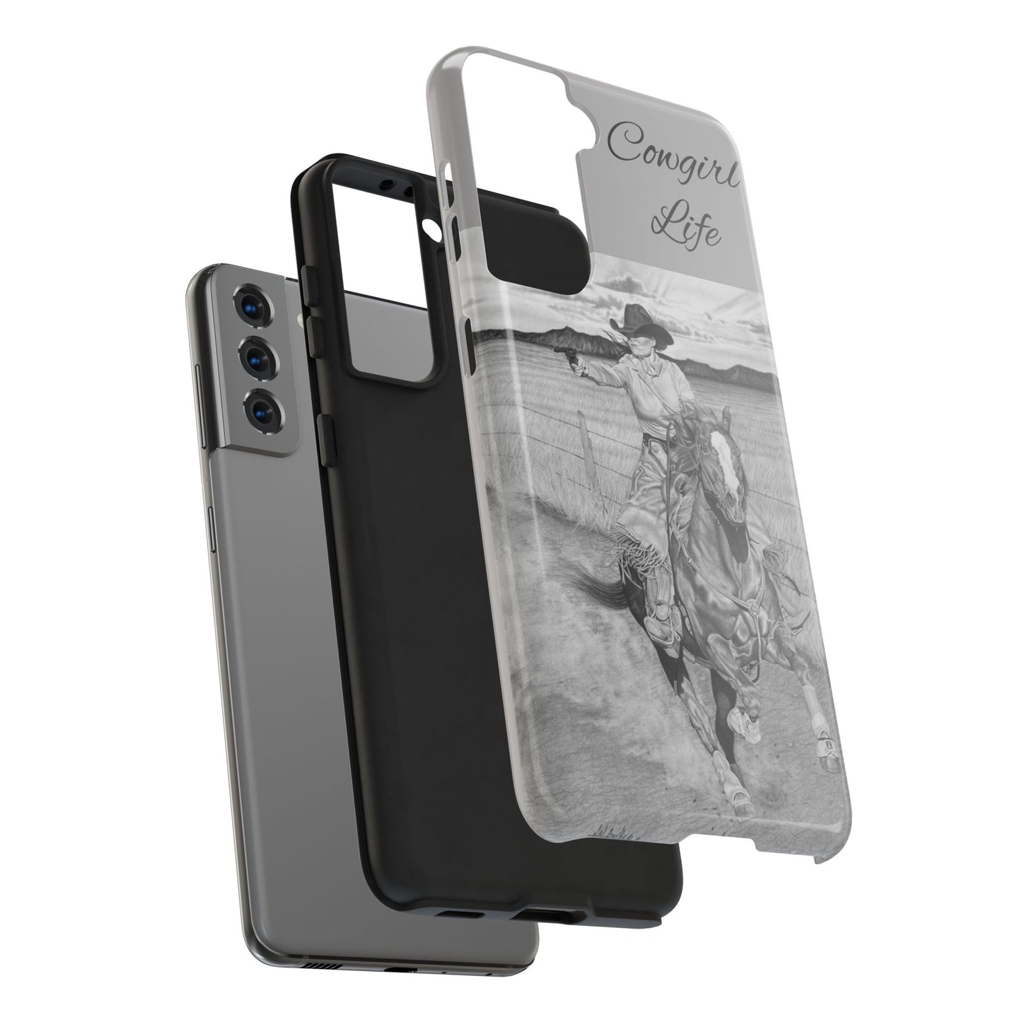 "Dangerous and Beautiful" Western Rodeo Phone Cases, Cowboy Design, Tough Protection, Gift for Him, Ranch Decor, Durable Style