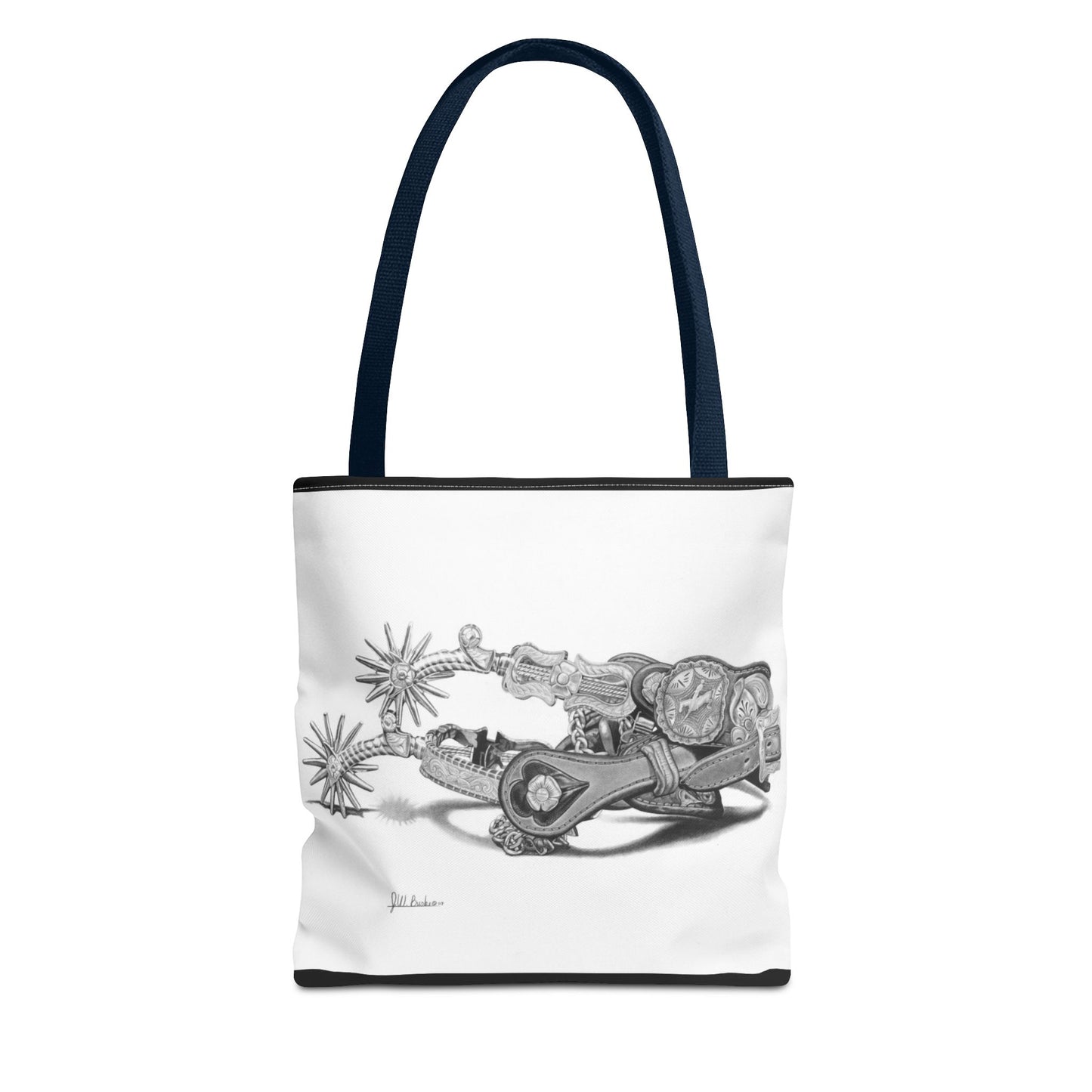 "Spurs" Tote Bag, Western Style Shopping Tote, Equestrian Gift, Farmhouse Decor, Horse Lover Accessory