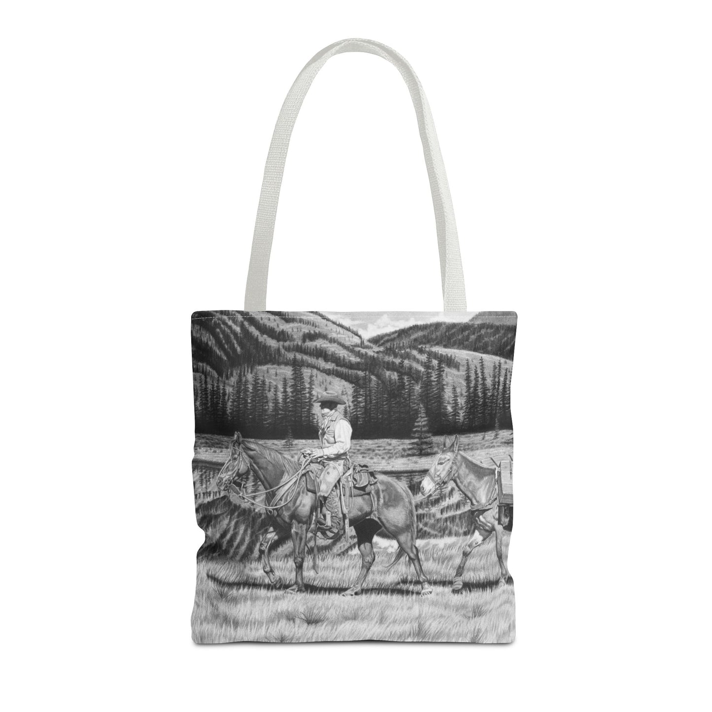 "Still Day on the Trail" Western Art Tote Bag