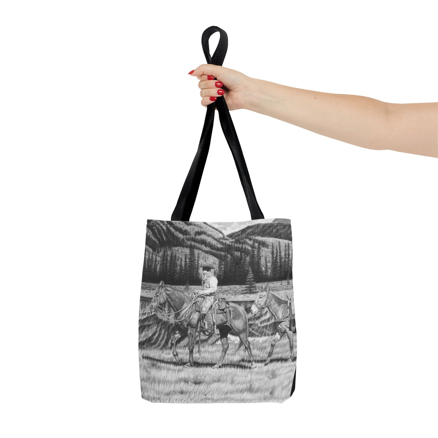 "Still Day on the Trail" Western Art Tote Bag
