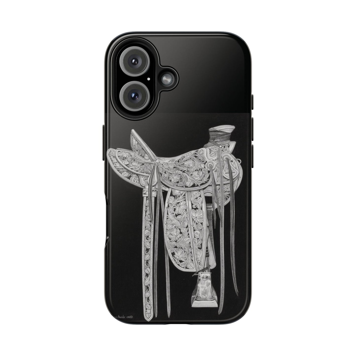 "New Saddle" Western Rodeo Phone Cases, Cowboy Design, Tough Protection, Gift for Him, Ranch Decor, Durable Style