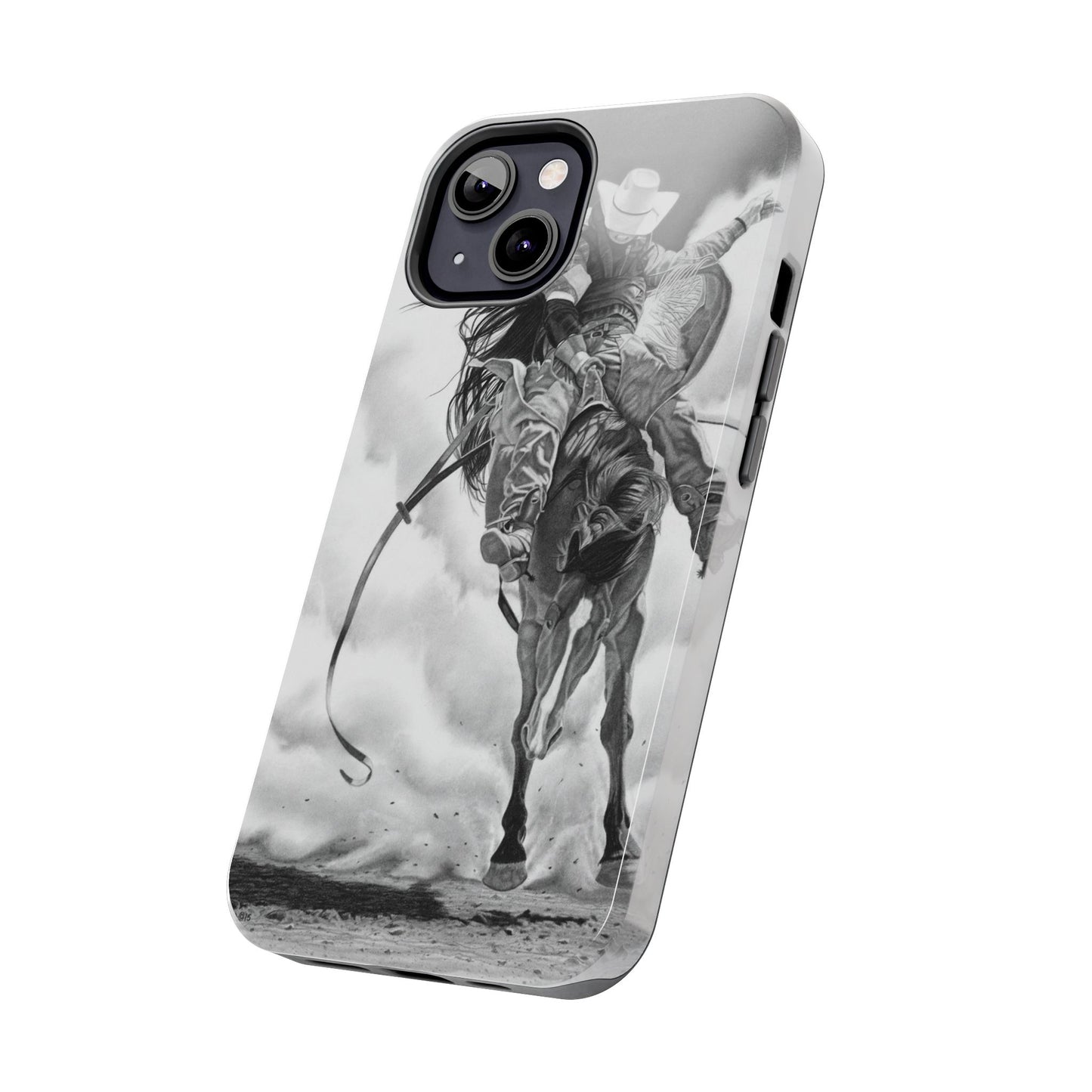 "Storn a Brewing" Western Rodeo Phone Cases, Cowboy Design, Tough Protection, Gift for Him, Ranch Decor, Durable Style