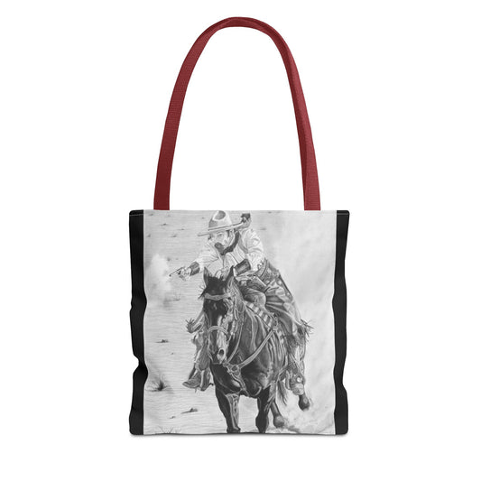 "Wild Bill Rides Again " Tote Bag, Western Style Shopping Tote, Equestrian Gift, Farmhouse Decor, Horse Lover Accessory