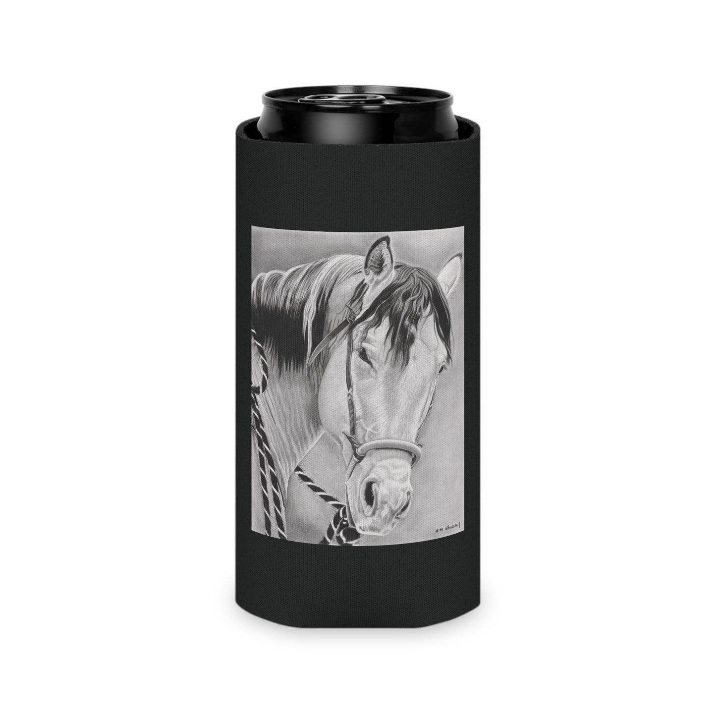 "Watcha lookin at" Western Art Can Cooler