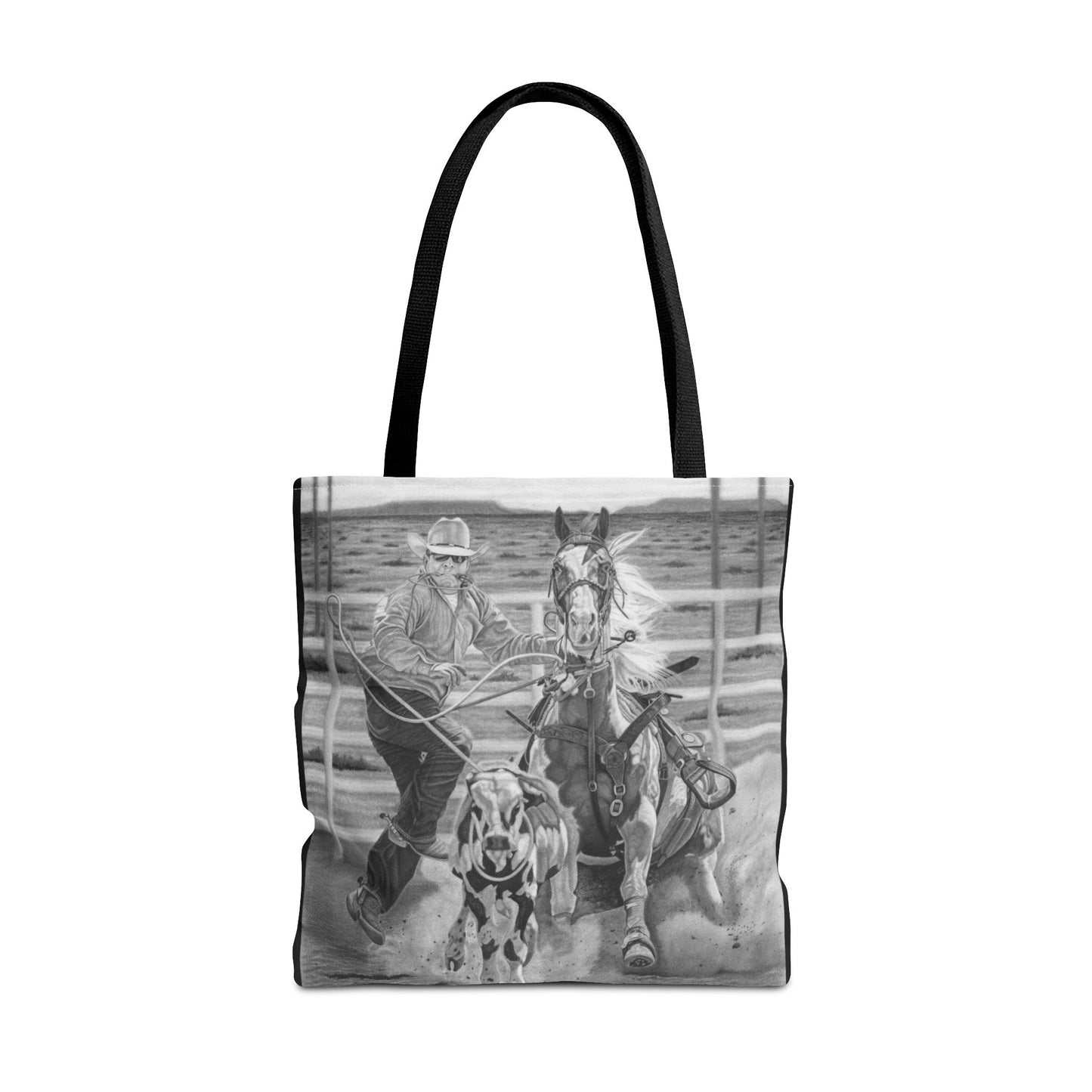 "Stone Cold Throw" Western Art Tote Bag