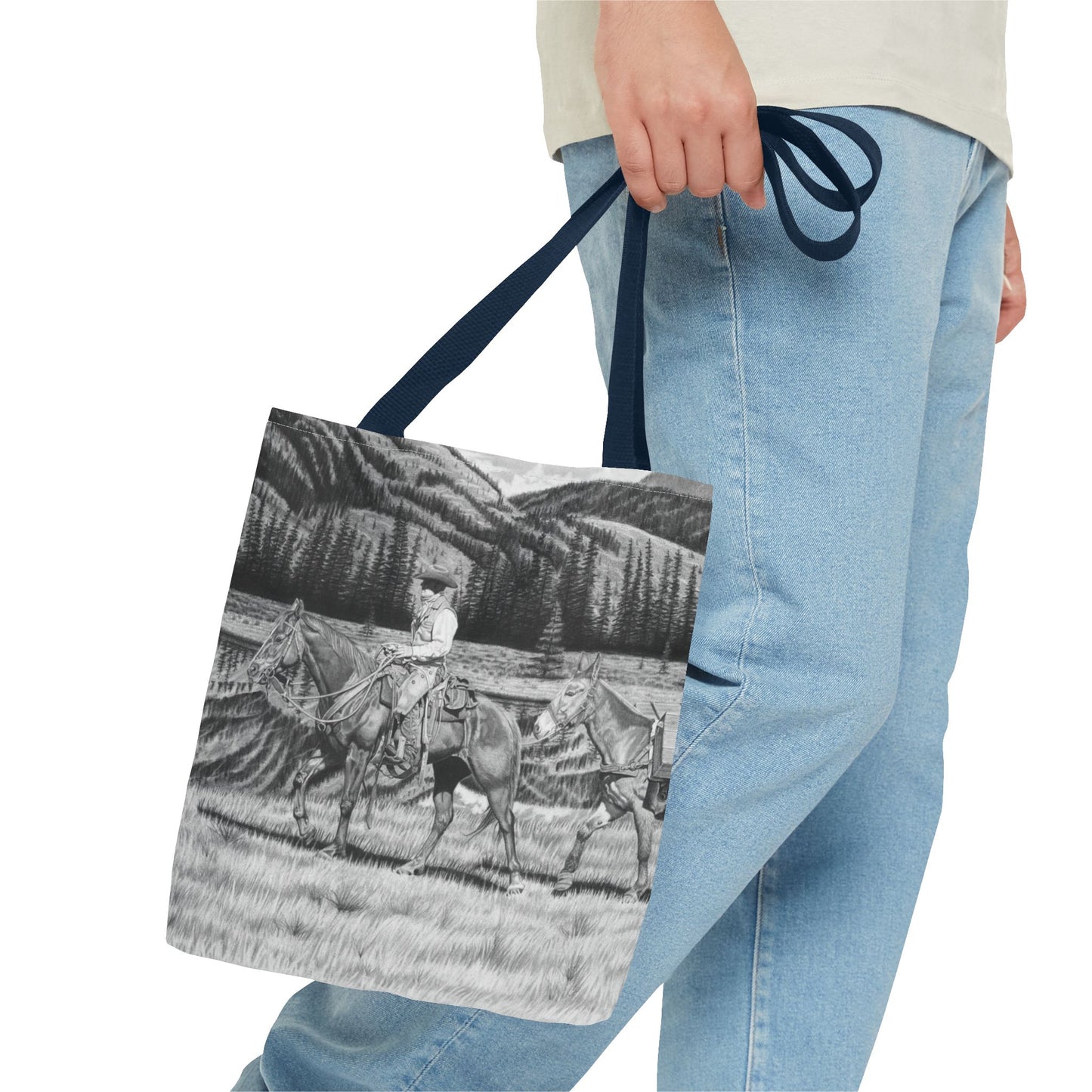 "Still Day on the Trail" Western Art Tote Bag