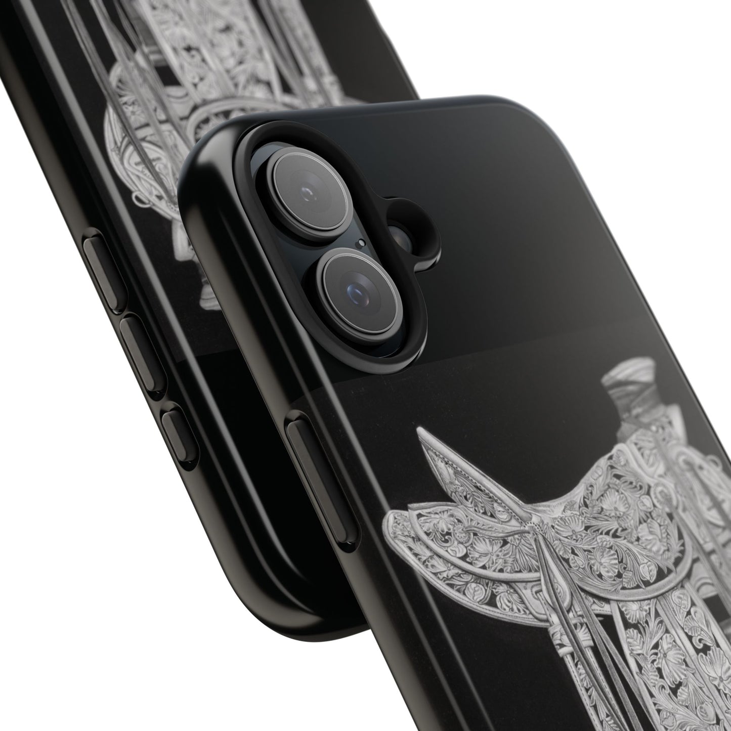 "New Saddle" Western Rodeo Phone Cases, Cowboy Design, Tough Protection, Gift for Him, Ranch Decor, Durable Style