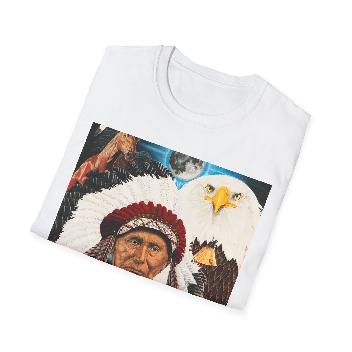 "Dream of The Chief Joseph" Western Horse Art T-Shirt