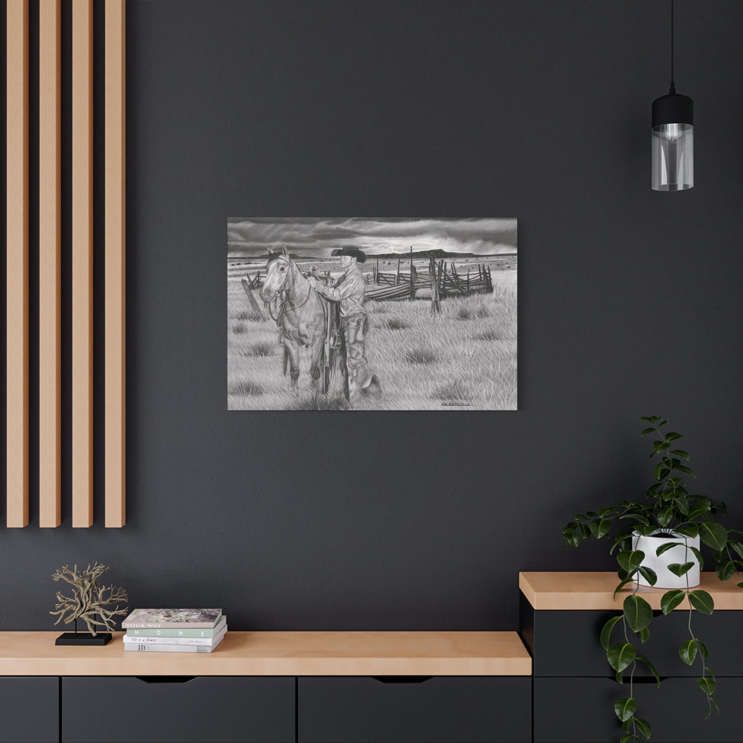Canvas Art - Western Artwork, farmhouse