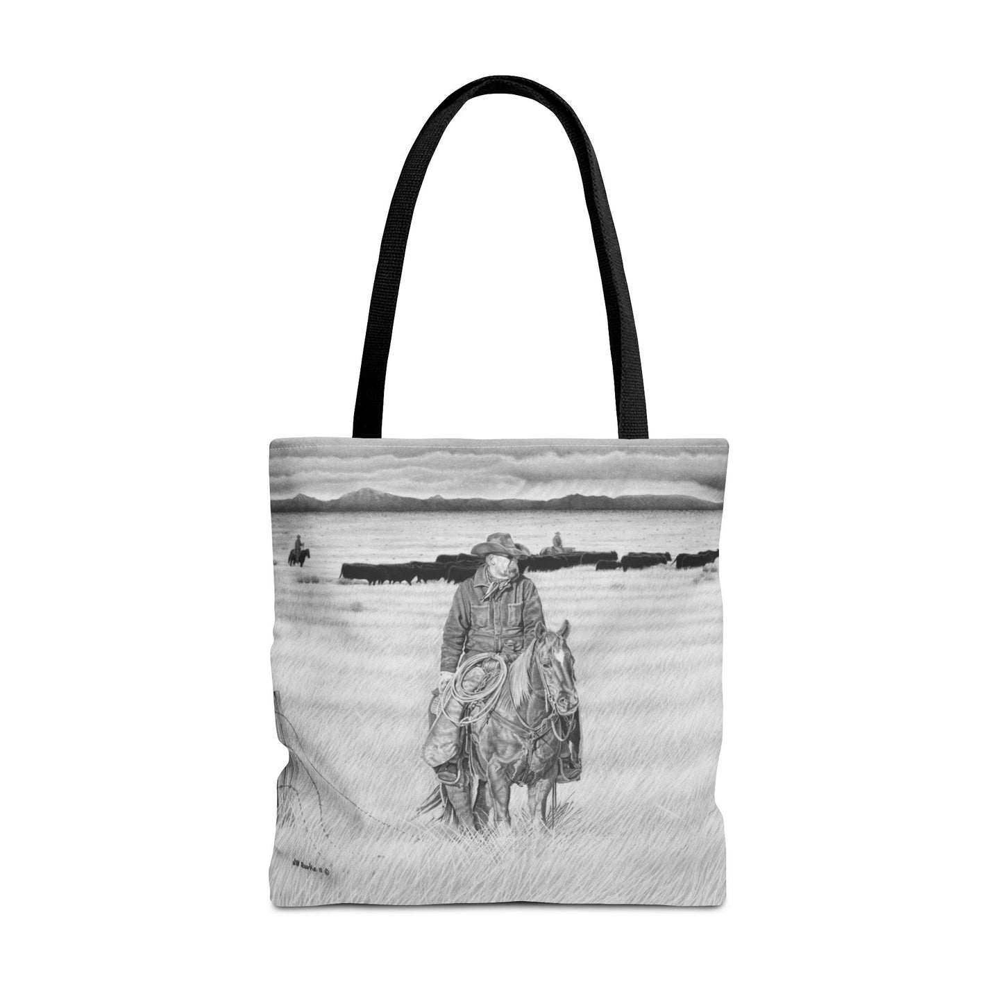 "The Passing Storm" Tote Bag, Western Style Shopping Tote, Equestrian Gift, Farmhouse Decor, Horse Lover Accessory