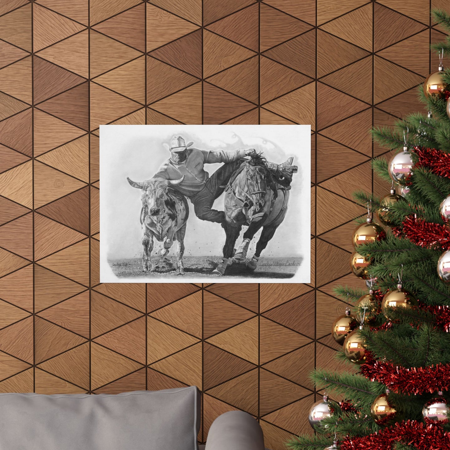 "Cowboy Life #1" Rustic Cowboy Art Print | Western Decor | Framed Wall Art, Matte Horizontal Posters, Country Home, Gift for Horse Lovers