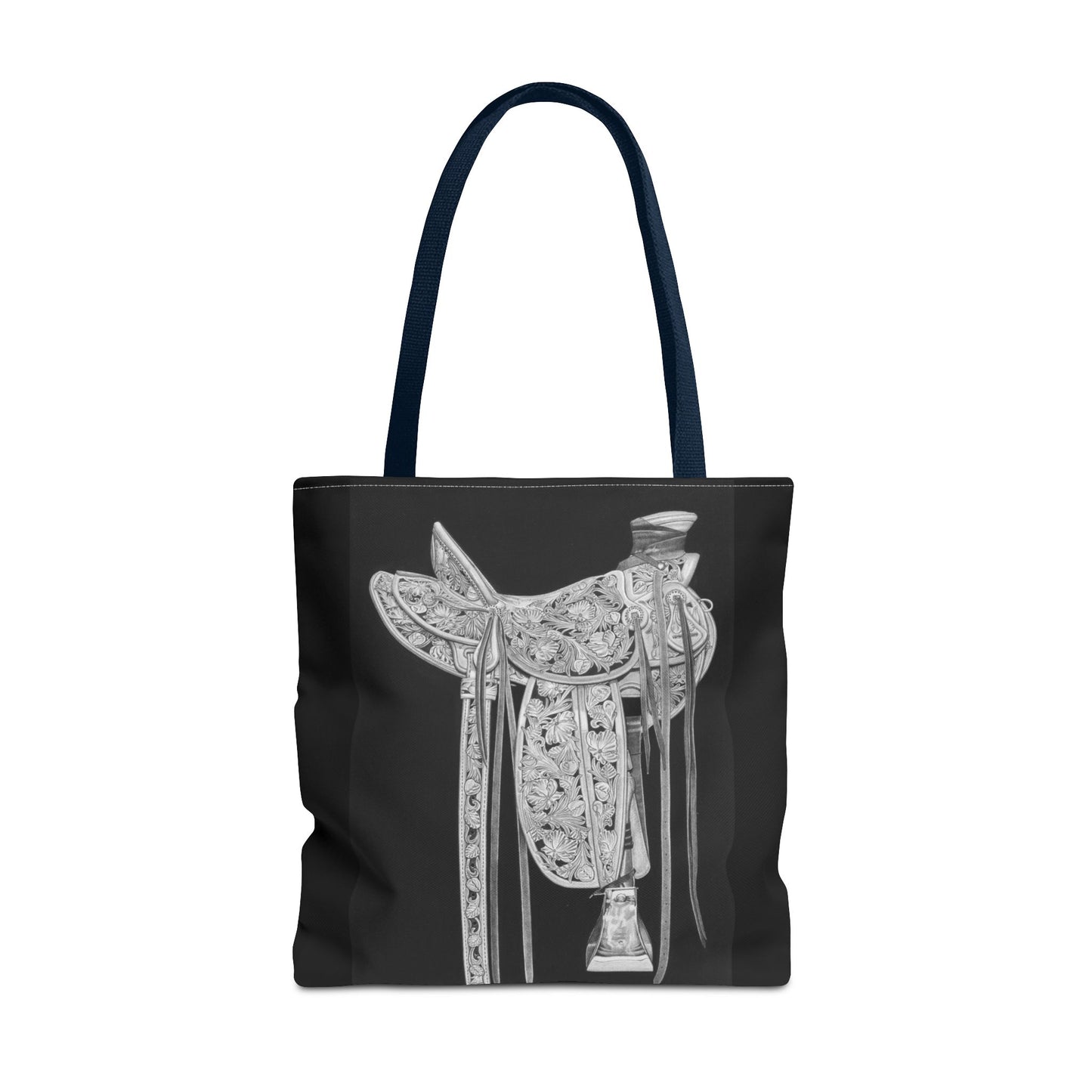 "New Saddle " Western Style Shopping Tote, Equestrian Gift, Farmhouse Decor, Horse Lover Accessory