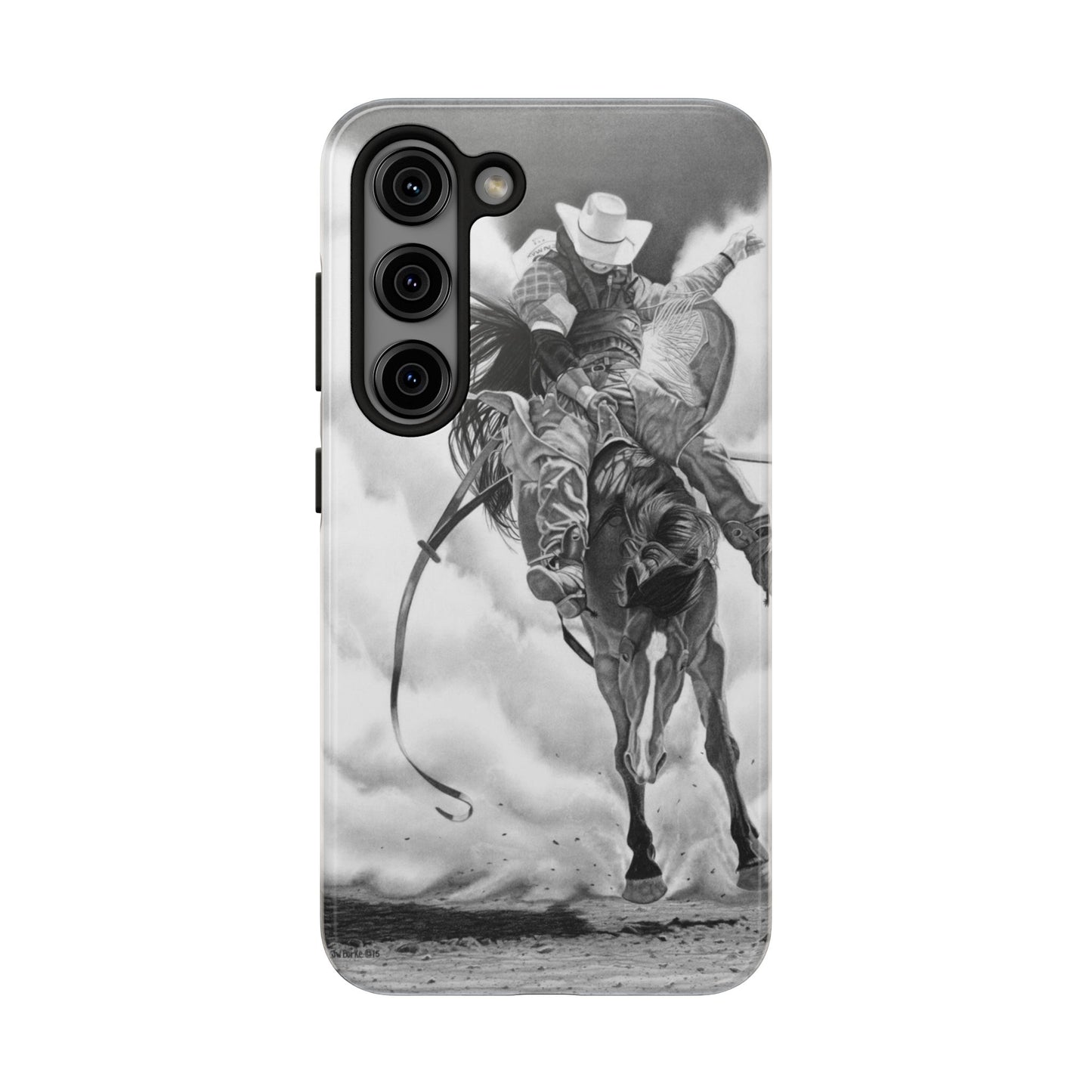 "Storn a Brewing" Western Rodeo Phone Cases, Cowboy Design, Tough Protection, Gift for Him, Ranch Decor, Durable Style