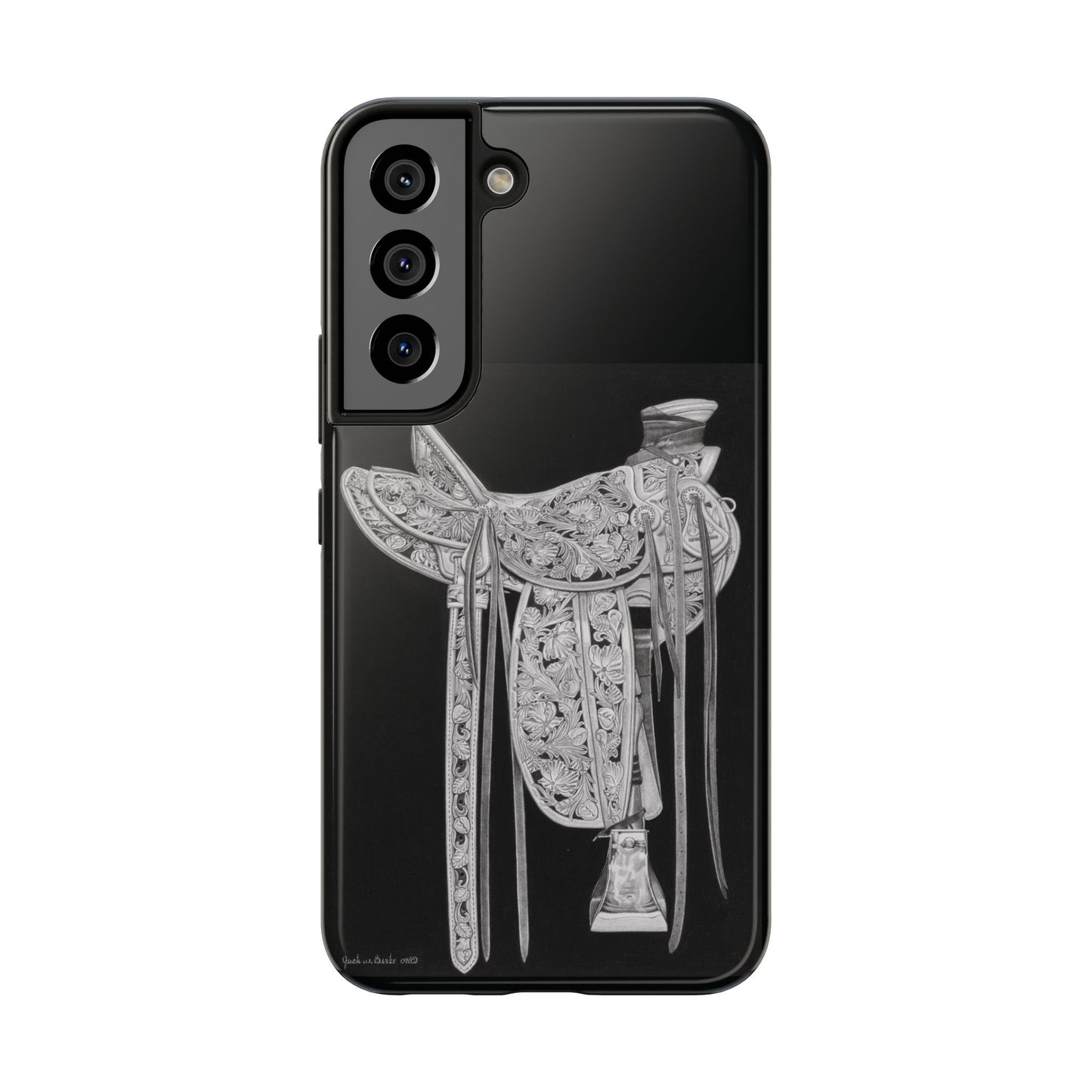"New Saddle" Western Rodeo Phone Cases, Cowboy Design, Tough Protection, Gift for Him, Ranch Decor, Durable Style