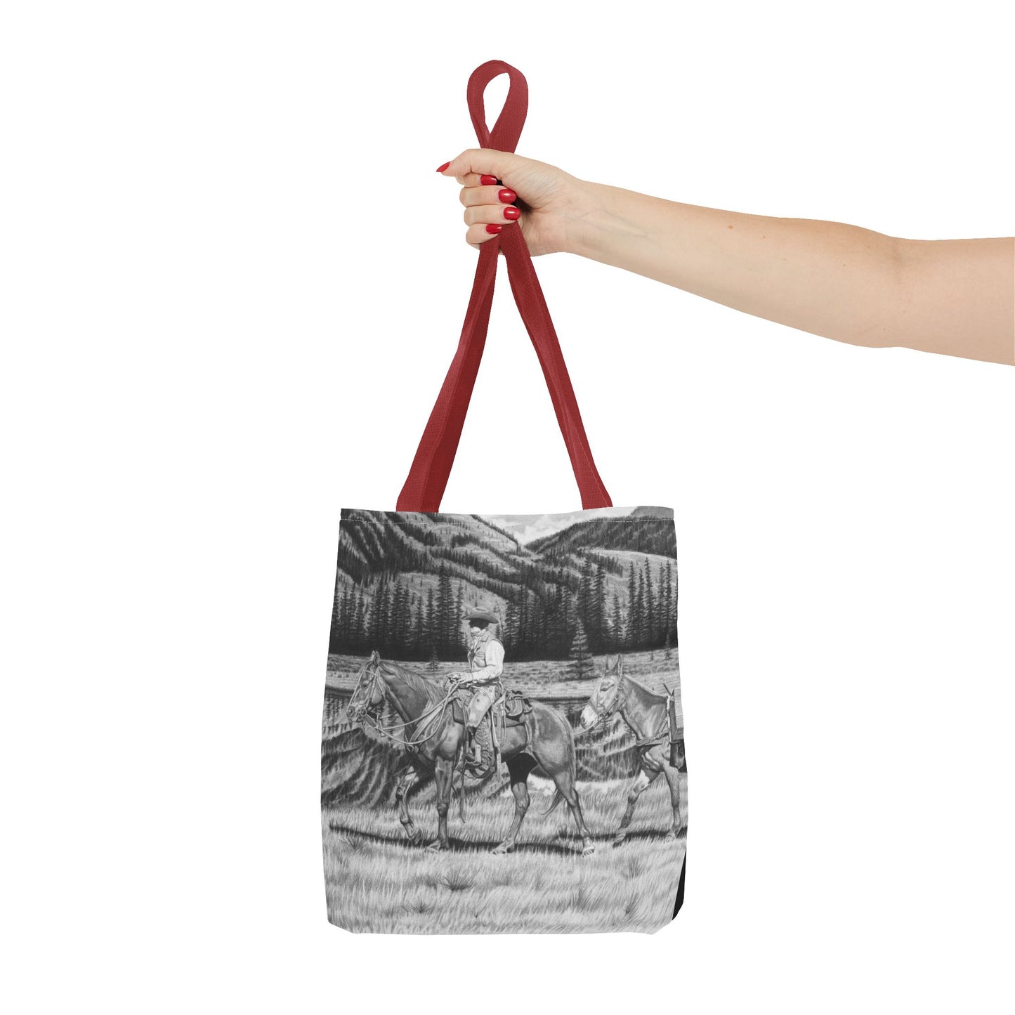 "Still Day on the Trail" Western Art Tote Bag