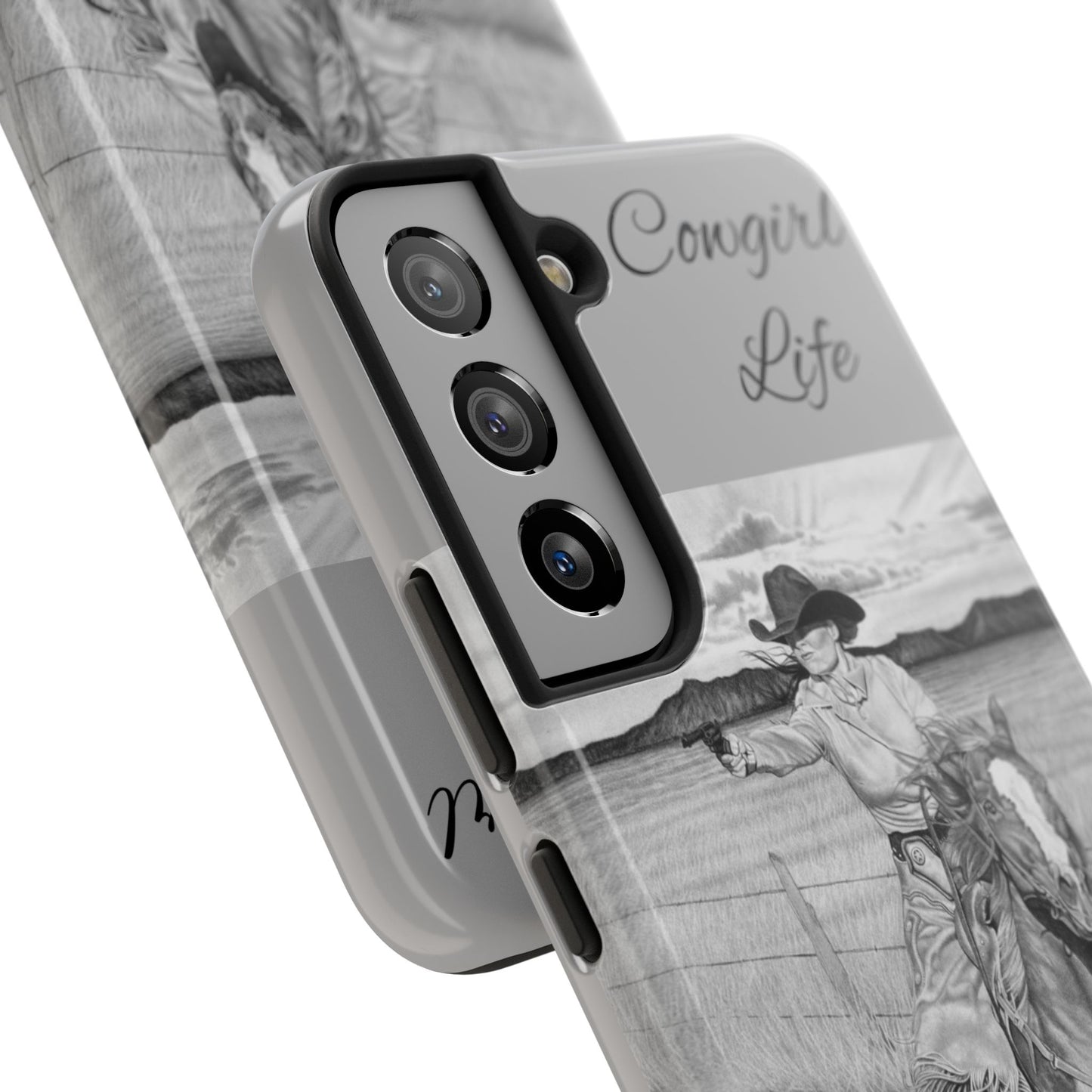 "Dangerous and Beautiful" Western Rodeo Phone Cases, Cowboy Design, Tough Protection, Gift for Him, Ranch Decor, Durable Style