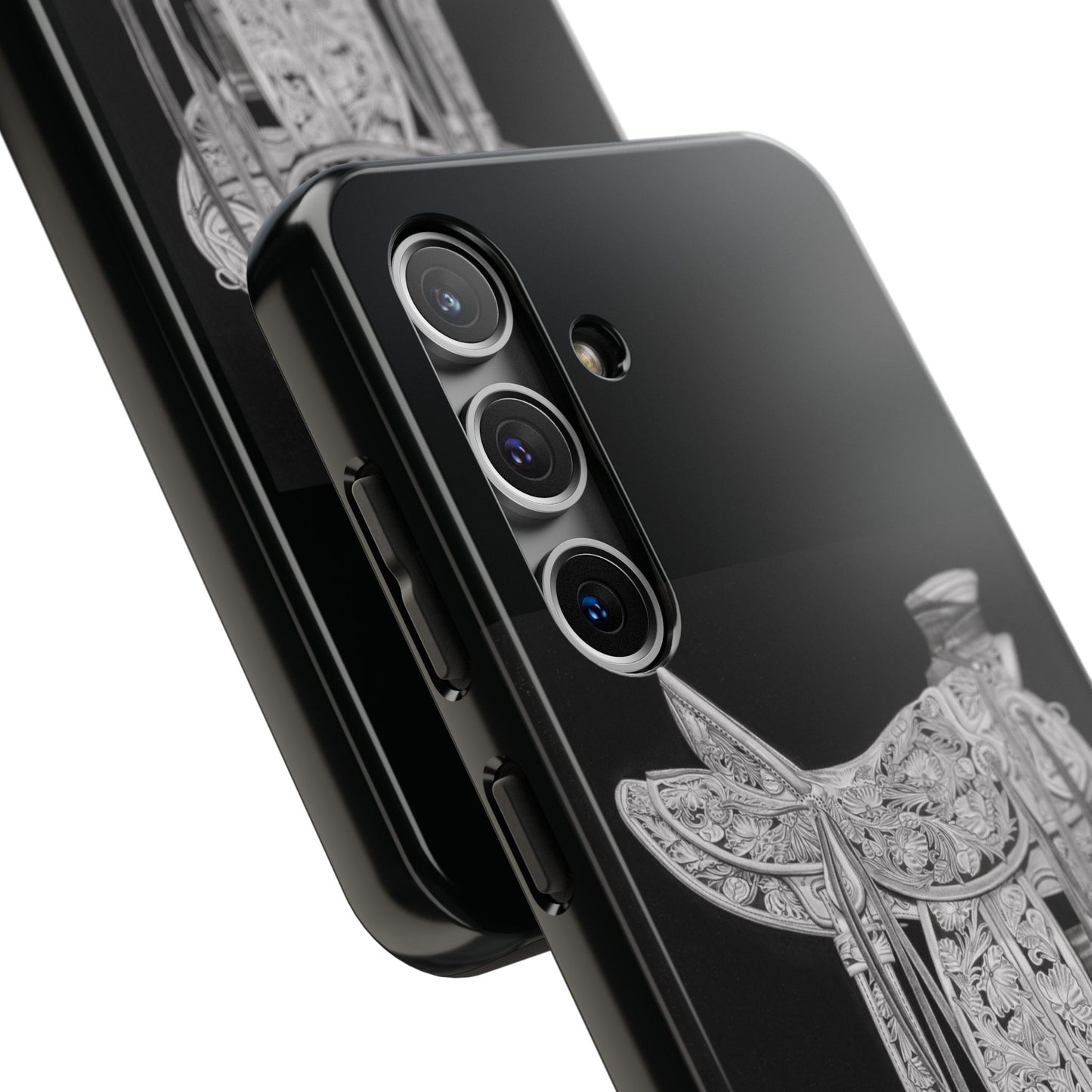 "New Saddle" Western Rodeo Phone Cases, Cowboy Design, Tough Protection, Gift for Him, Ranch Decor, Durable Style