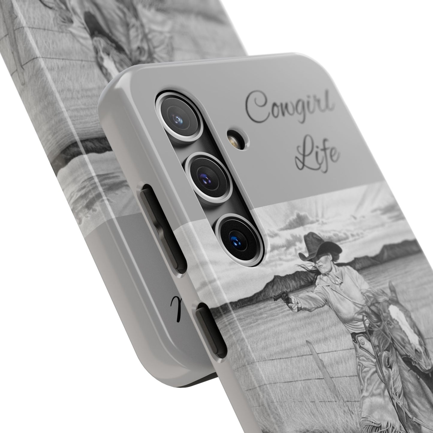 "Dangerous and Beautiful" Western Rodeo Phone Cases, Cowboy Design, Tough Protection, Gift for Him, Ranch Decor, Durable Style