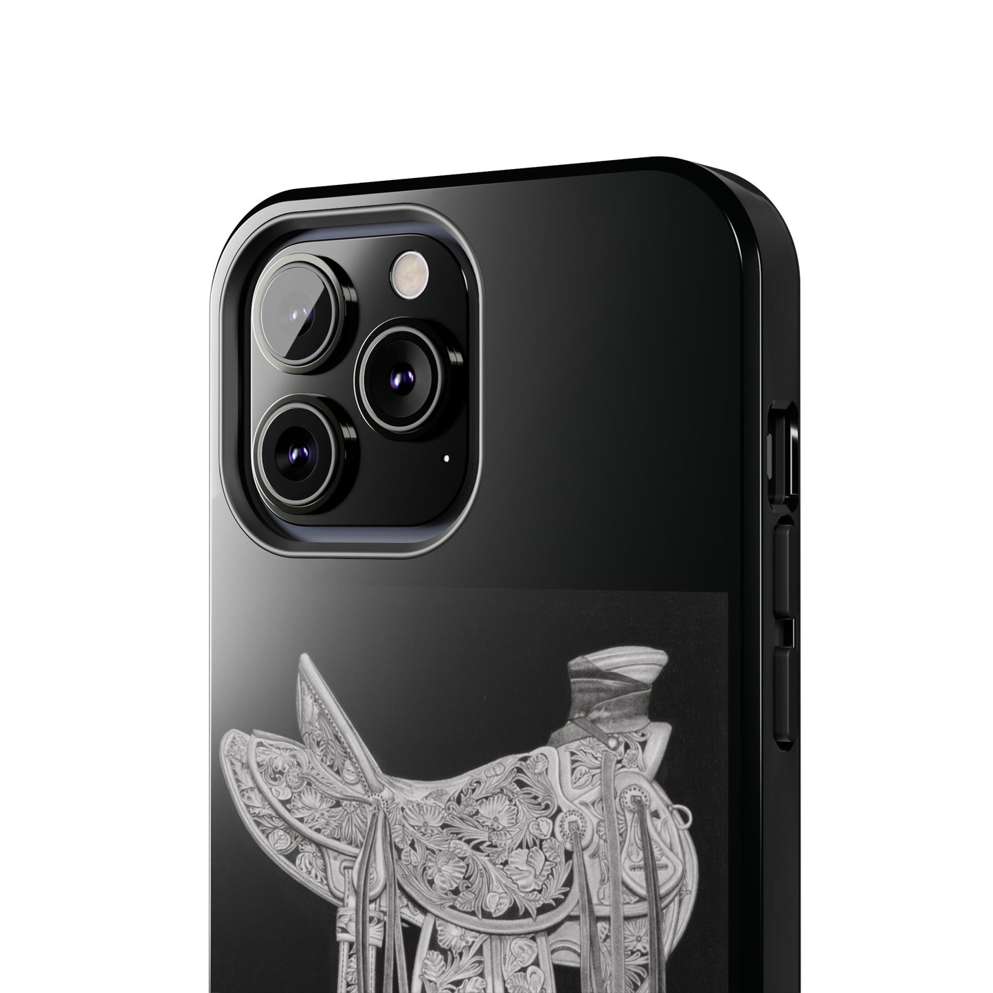 "New Saddle" Western Rodeo Phone Cases, Cowboy Design, Tough Protection, Gift for Him, Ranch Decor, Durable Style