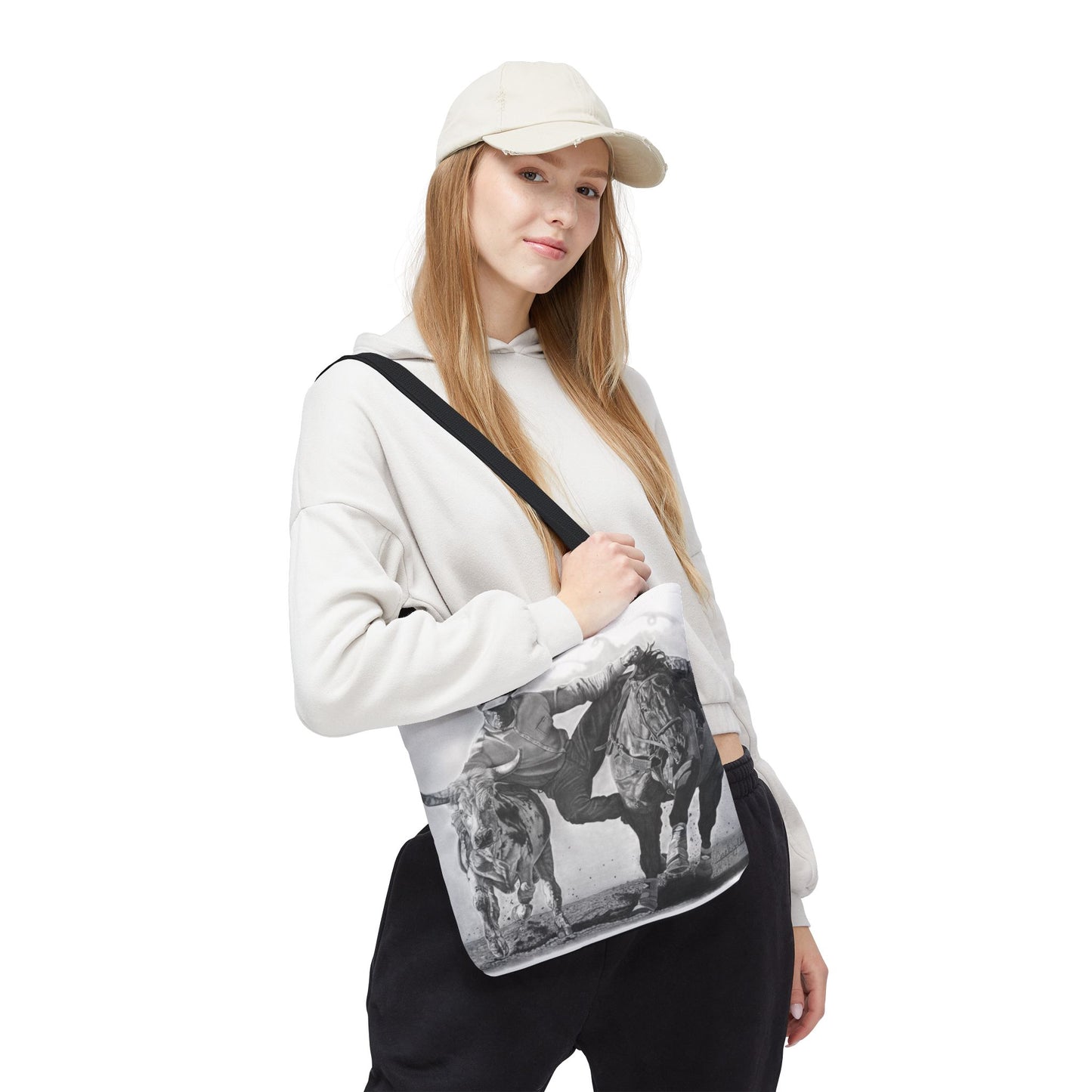 "Cowboy Life #1 " Tote Bag, Western Style Shopping Tote, Equestrian Gift, Farmhouse Decor, Horse Lover Accessory
