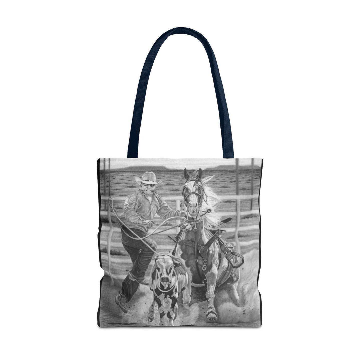 "Stone Cold Throw" Western Art Tote Bag
