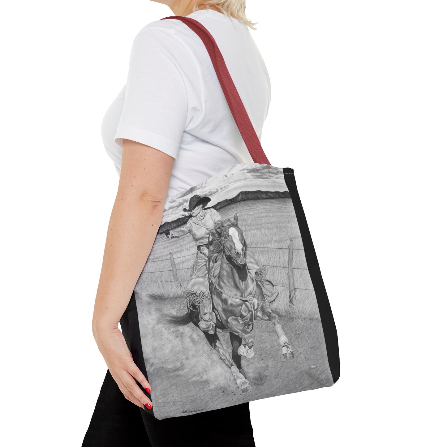 "Dangerous and Beutiful " Western Style Shopping Tote, Equestrian Gift, Farmhouse Decor, Horse Lover Accessory