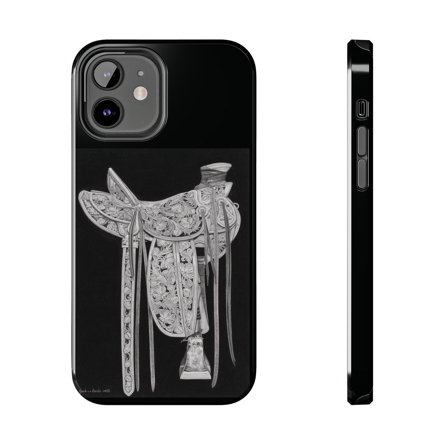 "New Saddle" Western Rodeo Phone Cases, Cowboy Design, Tough Protection, Gift for Him, Ranch Decor, Durable Style