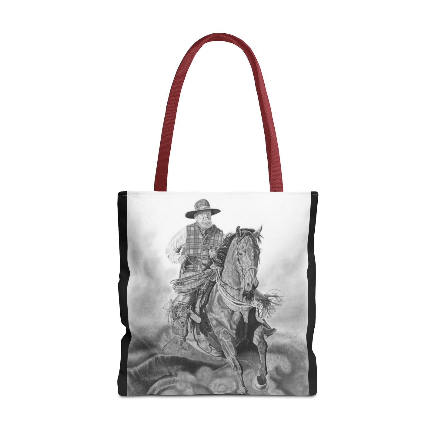 "Trouble Up Ahead" Tote Bag, Western Style Shopping Tote, Equestrian Gift, Farmhouse Decor, Horse Lover Accessory