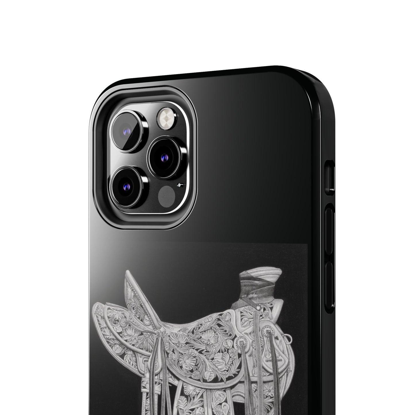 "New Saddle" Western Rodeo Phone Cases, Cowboy Design, Tough Protection, Gift for Him, Ranch Decor, Durable Style