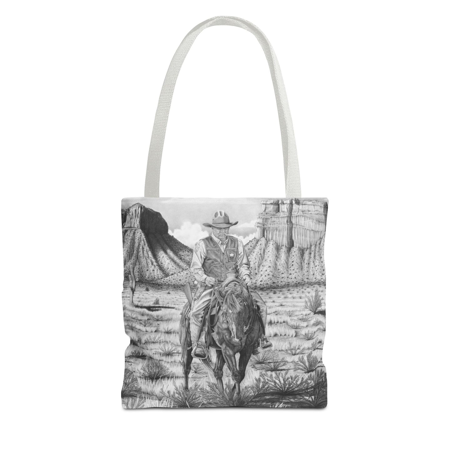 "On the Outlaw Trail "Tote Bag, Western Style Shopping Tote, Equestrian Gift, Farmhouse Decor, Horse Lover Accessory