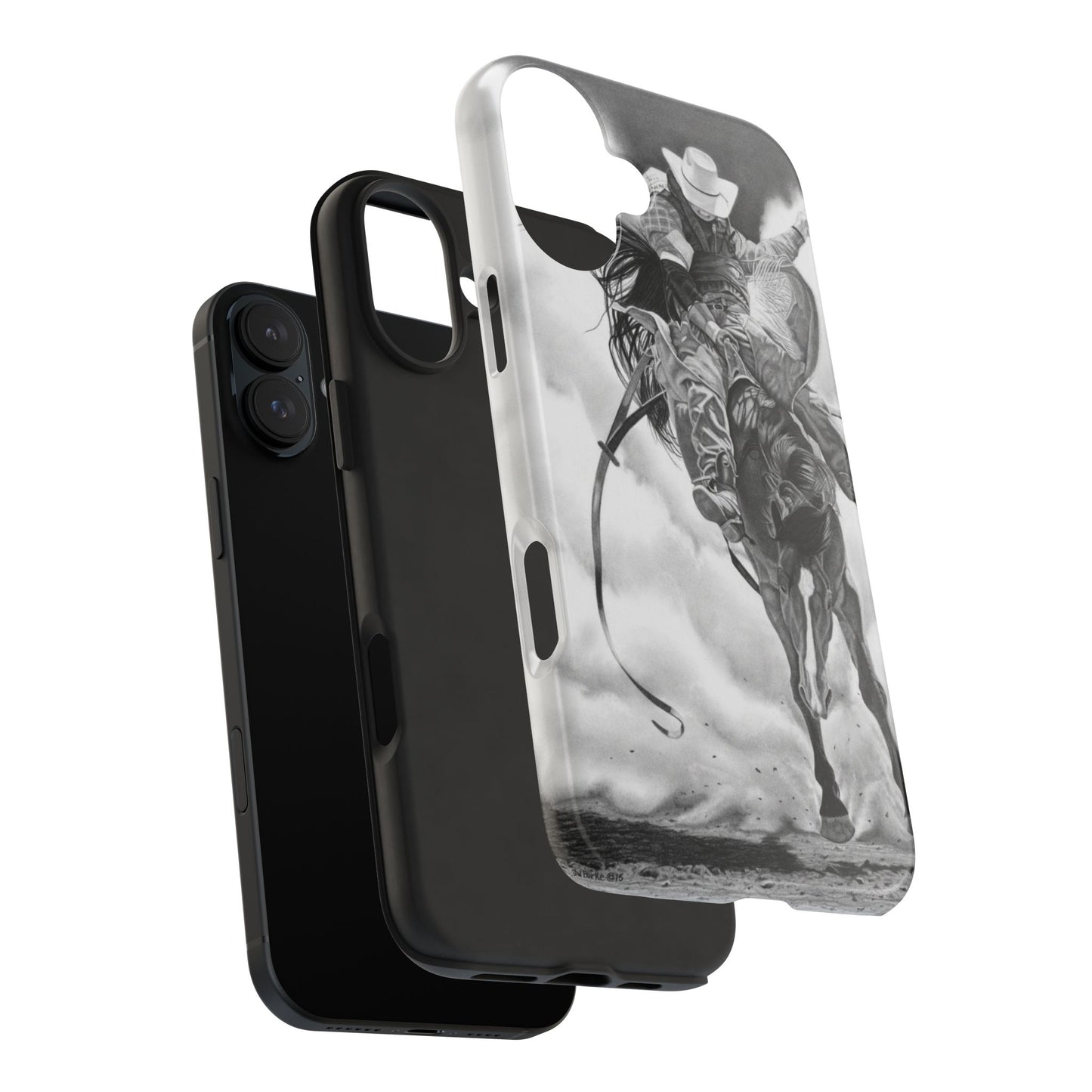 "Storn a Brewing" Western Rodeo Phone Cases, Cowboy Design, Tough Protection, Gift for Him, Ranch Decor, Durable Style