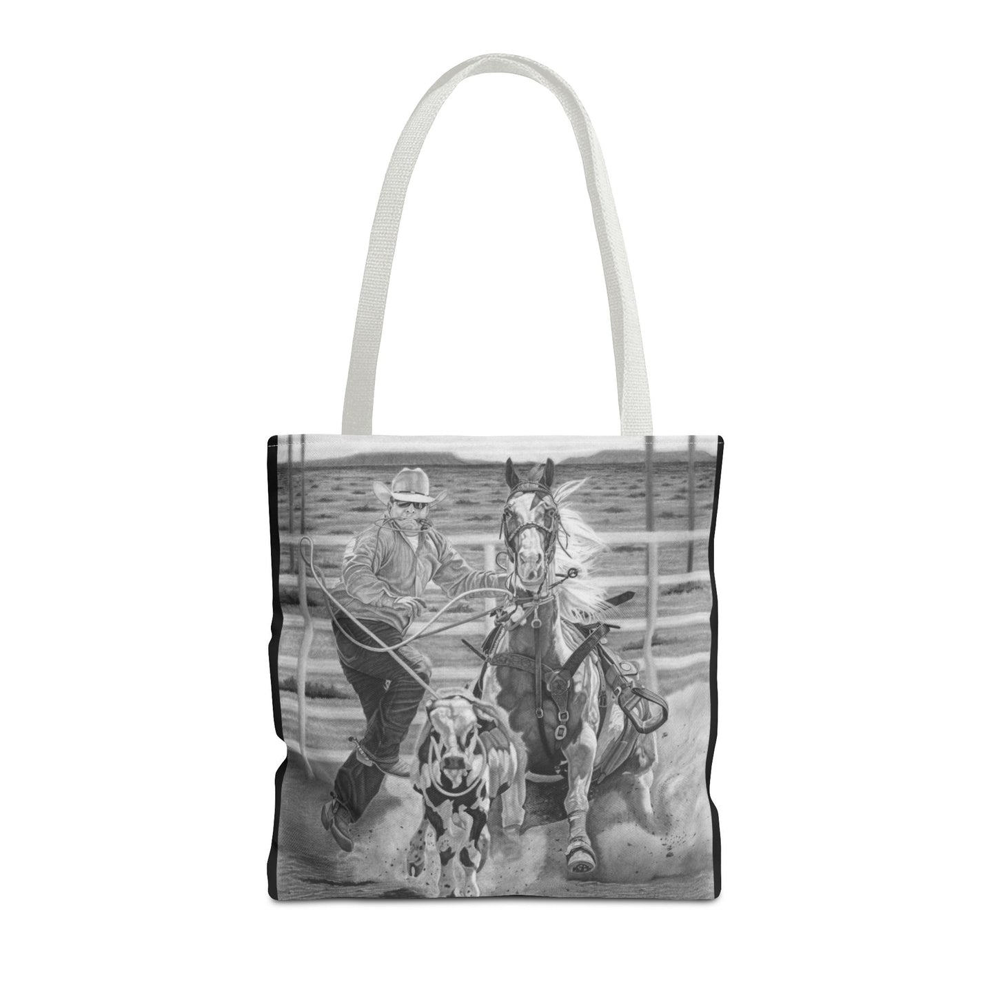 "Stone Cold Throw" Western Art Tote Bag