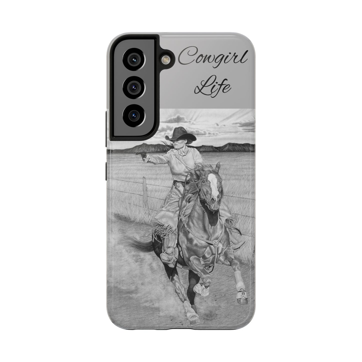 "Dangerous and Beautiful" Western Rodeo Phone Cases, Cowboy Design, Tough Protection, Gift for Him, Ranch Decor, Durable Style
