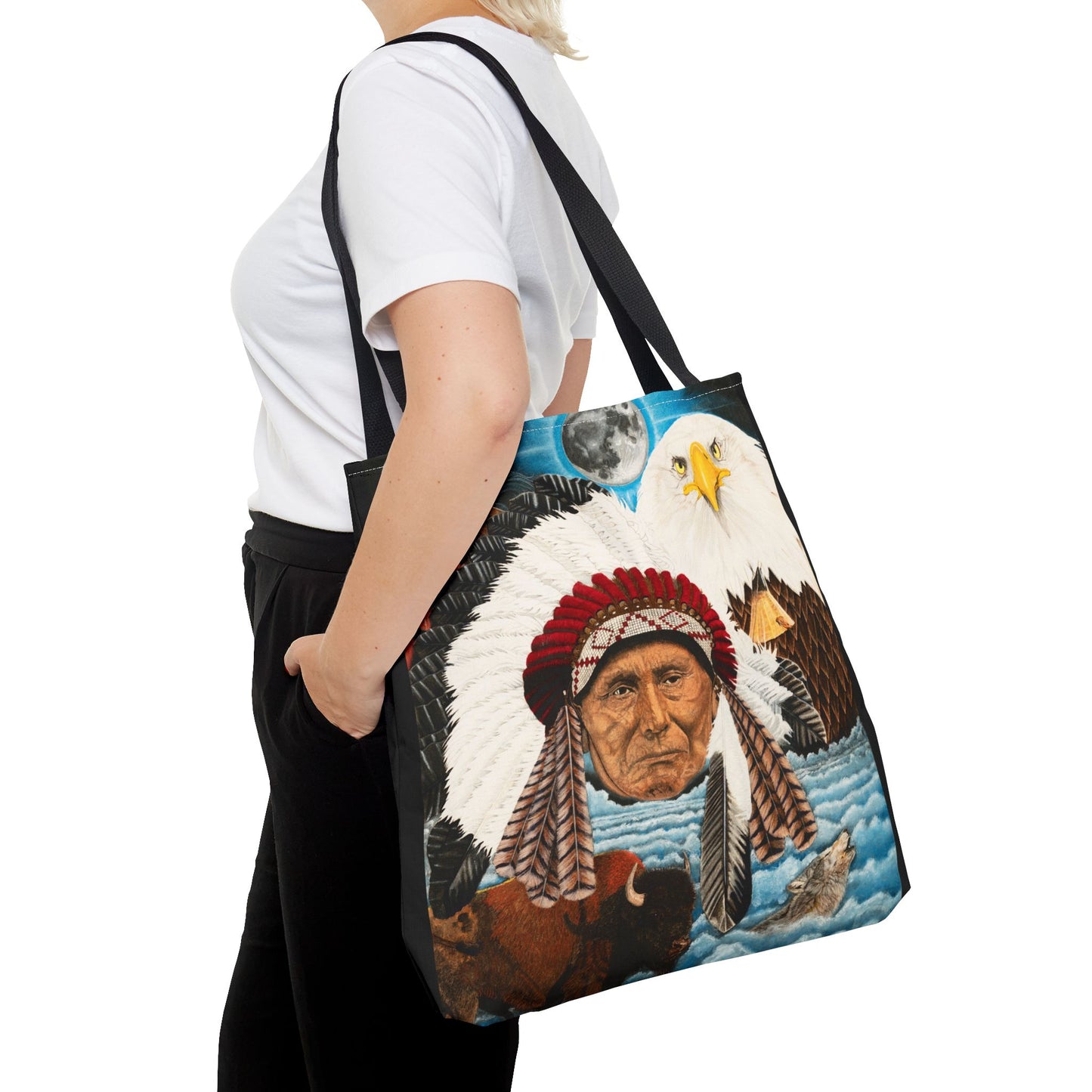 "Dream of Chief Joseph" Western Art Tote Bag