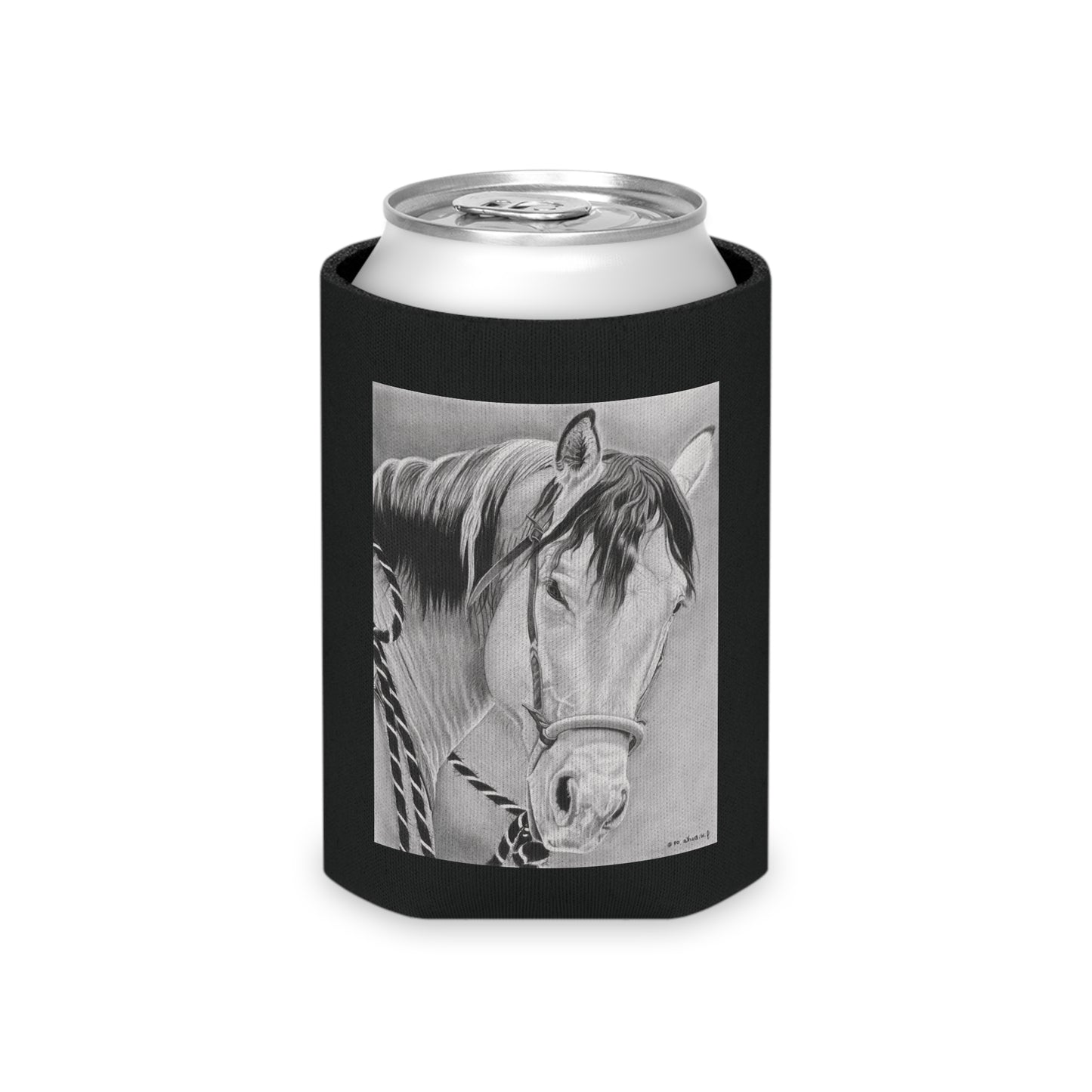 "Watcha lookin at" Western Art Can Cooler