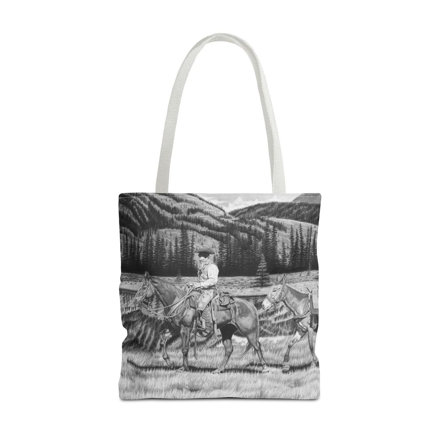 "Still Day on the Trail" Western Art Tote Bag